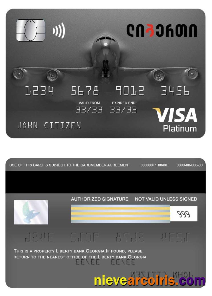 Georgia Liberty bank visa platinum card